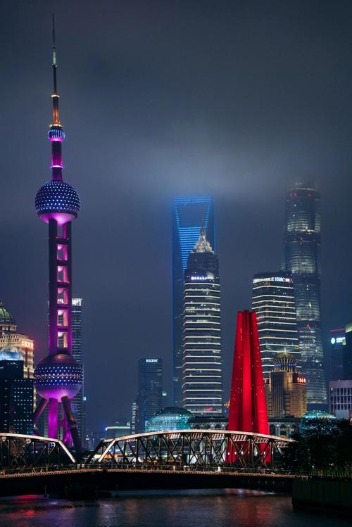 一句话形容上海夜景,形容上海夜景很美的句子