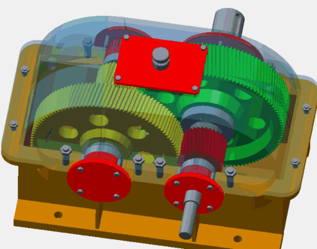 求一级斜齿圆柱齿轮减速器设计说明书及CAD图的相关图片