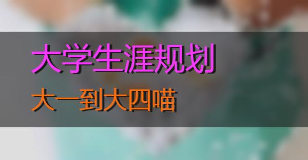 大学生涯规划大一到大四的相关图片