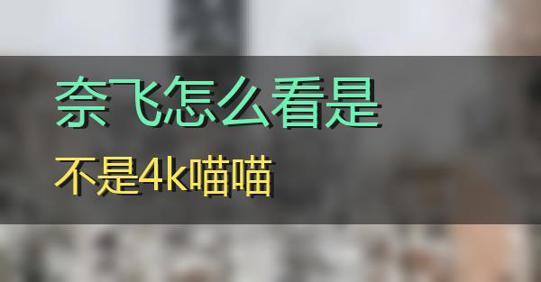 奈飞怎么看是不是4k的相关图片