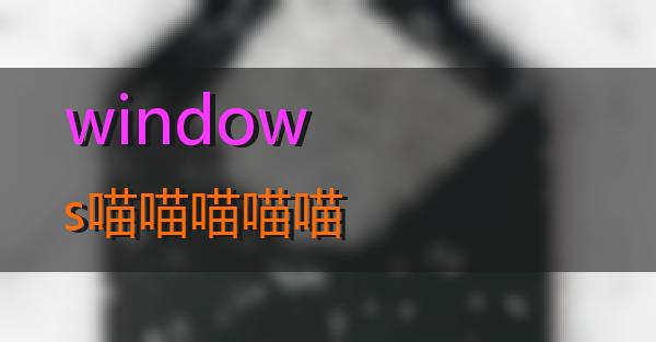 windows的相关图片